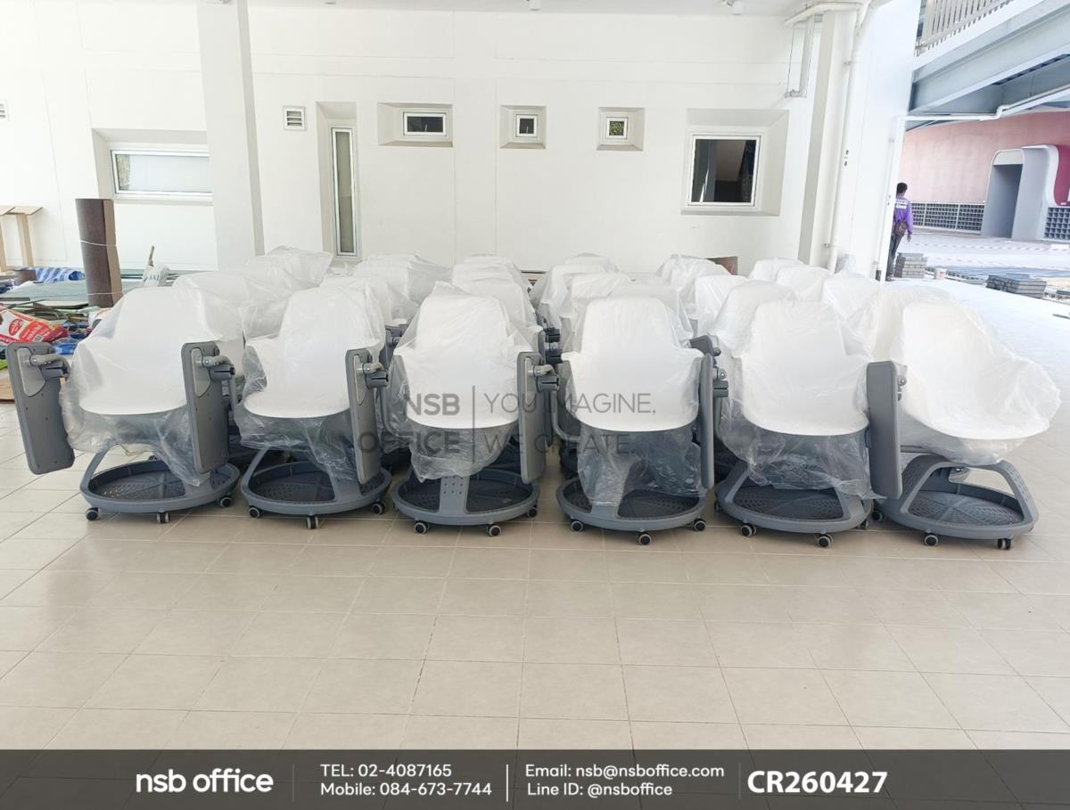 เก้าอี้เลคเชอร์เฟรมโพลี่ล้อเลื่อน