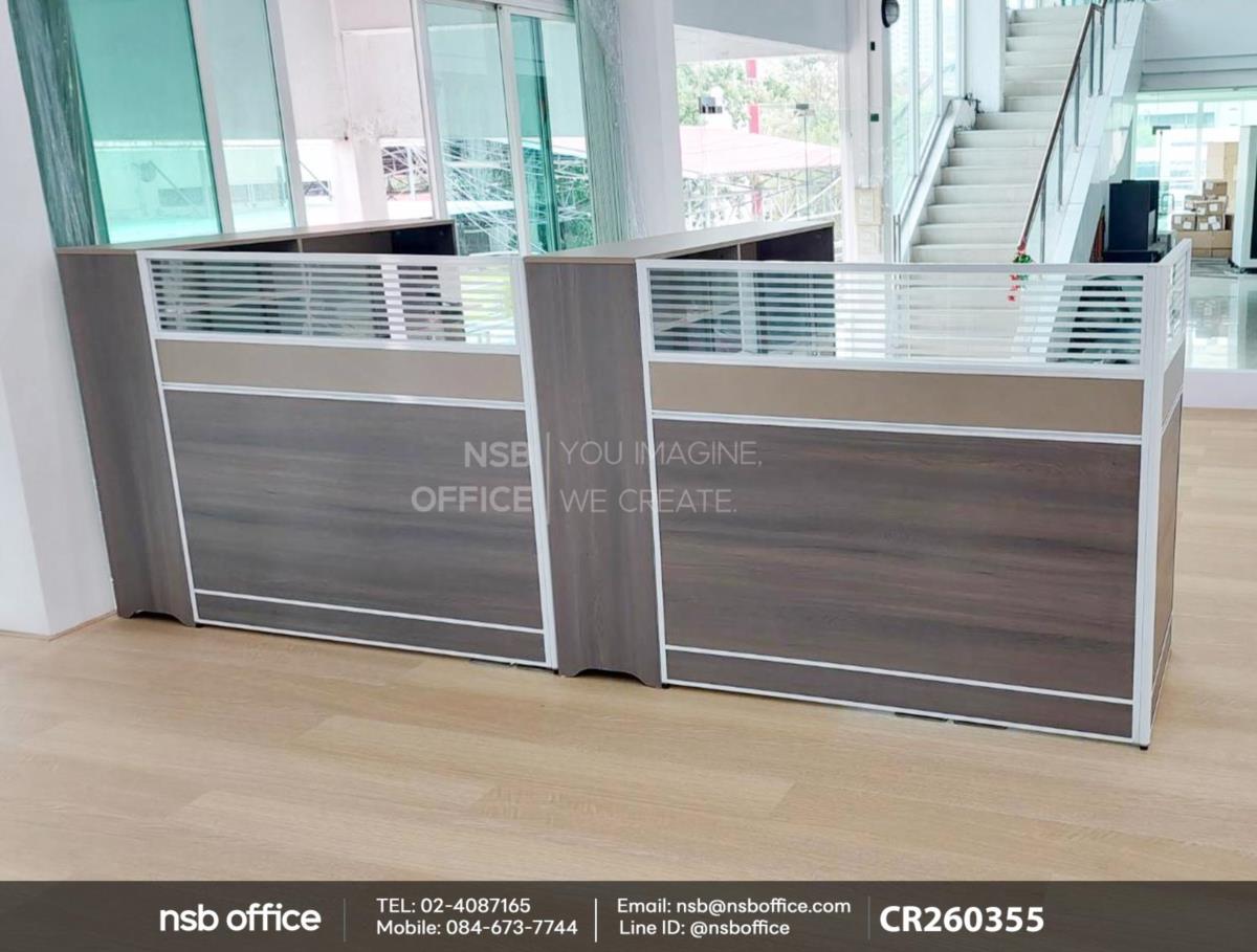 โต๊ะทำงาน 1 ที่นั่ง พร้อมตู้ข้าง