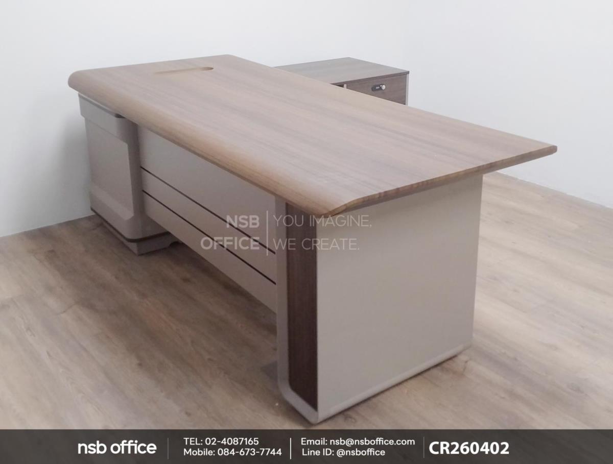 โต๊ะผู้บริหารตัวแอล พร้อมตู้ข้าง