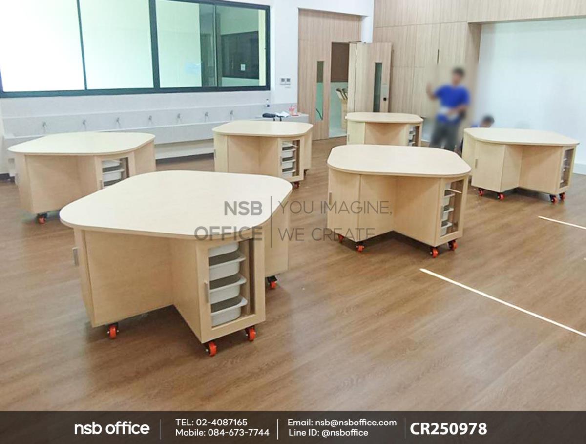 โต๊ะทดลอง STEM ล้อเลื่อน