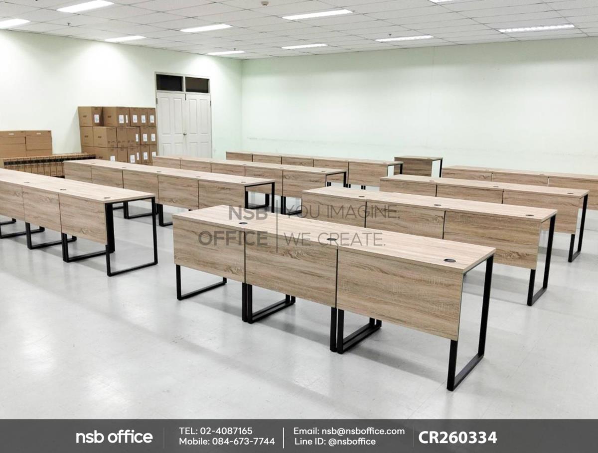 โต๊ะทำงานโล่งเสริมการใช้งานด้วยเก้าอี้รับแขกหลังเน็ต