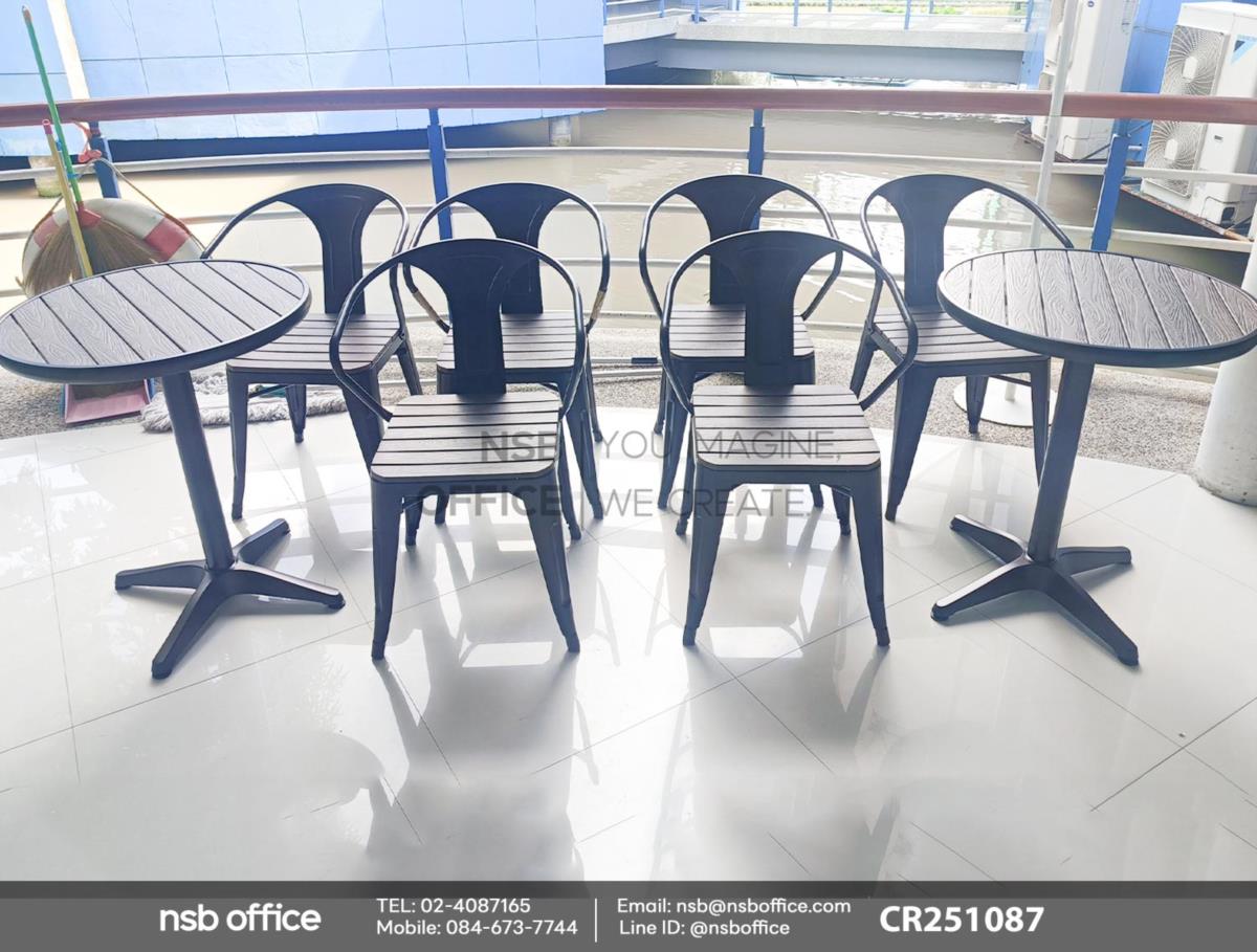 ชุดโต๊ะและเก้าอี้ไม้พลาสวูด