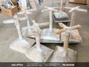 ตัวอย่างการแพ๊คกิ้ง โต๊ะบาร์ COFFEE ขาอลูมิเนียมสี่แฉก 