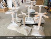 ตัวอย่างการแพ๊คกิ้ง โต๊ะบาร์ COFFEE ขาอลูมิเนียมสี่แฉก 