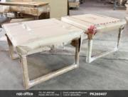 ตัวอย่างการแพ๊คกิ้ง โต๊ะกลางเมลามีน ขาเหล็กชุบโครเมี่ยม