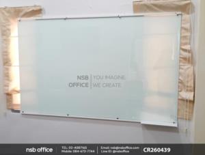 ไวท์บอร์ดกระจกนิรภัยพ่นสีขาว