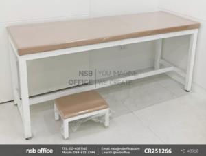 เตียงตรวจคนไข้ โครงขาเหล็กเหลี่ยม