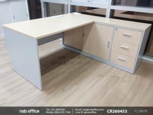 โต๊ะทำงานเสริมการใช้งานด้วยตู้เหล็ก เสริมการใช้งานด้วยพาร์ทิชั่น