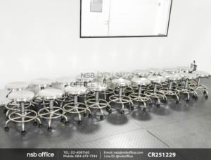 เก้าอี้บาร์สแตนเลส มีพักเท้า