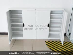 ตู้เก็บรองเท้า 2 บานเปิด