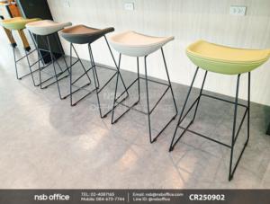 เก้าอี้บาร์สูงโครงขาเหล็ก