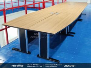 โต๊ะเข้ามุมครึ่่งวงกลมโครงขาเหล็กตัวแอล