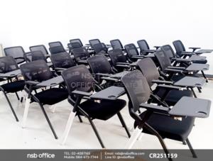 เก้าอี้เลคเชอร์หลังเน็ต ขาเหล็ก (ลูกล้อซ่อน)