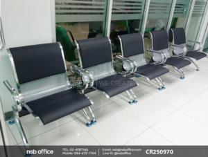 เก้าอี้นั่งคอยเหล็กมีเบาะแบบ 1 ที่นั่ง