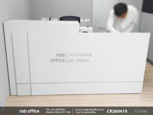 เคาน์เตอร์ต้อนรับ 5 ลิ้นชัก พร้อมตัวเก็บสายไฟ