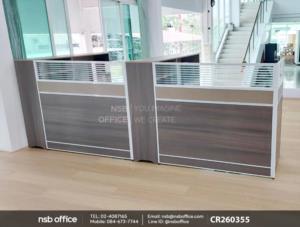 โต๊ะทำงาน 1 ที่นั่ง พร้อมตู้ข้าง