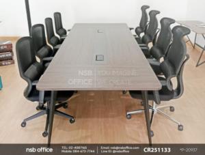  โต๊ะประชุมทรงสี่เหลี่ยมใช้งานคู่กันกับเก้าอี้สำนักงานหลังเน็ต