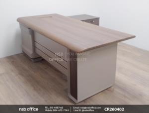 โต๊ะผู้บริหารตัวแอล พร้อมตู้ข้าง