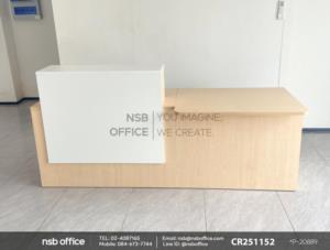 เคาน์เตอร์ต้อนรับลูกค้า 1 ลิ้นชักล้อเลื่อน 1 รางคีย์บอร์ด