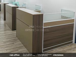 โต๊ะทำงาน 1 ที่นั่ง พร้อมตู้ข้าง