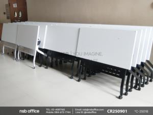 โต๊ะประชุมพับเก็บได้ล้อเลื่อน ล้อล็อกได้