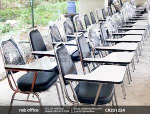 เก้าอี้เลคเชอร์ ขาเหล็กชุบโครเมี่ยม