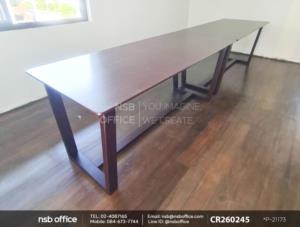 โต๊ะหน้าไม้ยางพาราและโต๊ะหน้าท็อปไม้เมลามีน