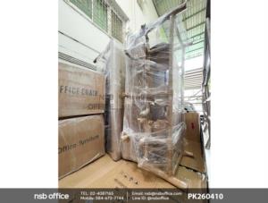 ตัวอย่างการแพ๊คกิ้ง ชุดโต๊ะสแตนเลสและเก้าอี้สเตนแลสแบบกลม