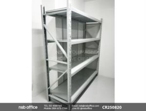 ชั้นเหล็ก แผ่นชั้นสามารถรับน้ำหนักได้ 200 kg/ชั้น สีเทาอ่อน