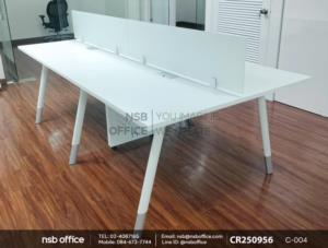 ชุดโต๊ะทำงานพร้อมมินิสกรีนเสริมป๊อปอัพทรงฝาเปิดและเก้าอี้สำนักงานหลังเน็ต