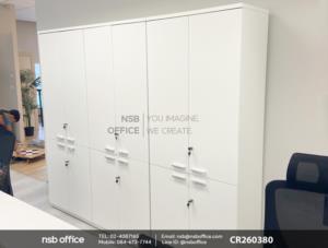 ตู้เอกสาร 5 ชั้น บนบานเปิดทึบ ล่างบานเปิดทึบ