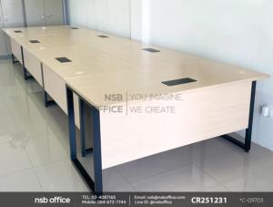 โต๊ะทำงานขาเหล็ก รุ่นแผ่น top ยื่นหน้า