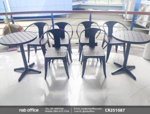 ชุดโต๊ะและเก้าอี้ไม้พลาสวูด