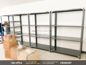 ชั้นเหล็กฉาก รับน้ำหนัก 100 KG/ชั้น