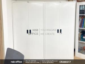 ตู้เหล็ก 2 บานเปิด แบบมือจับฝัง