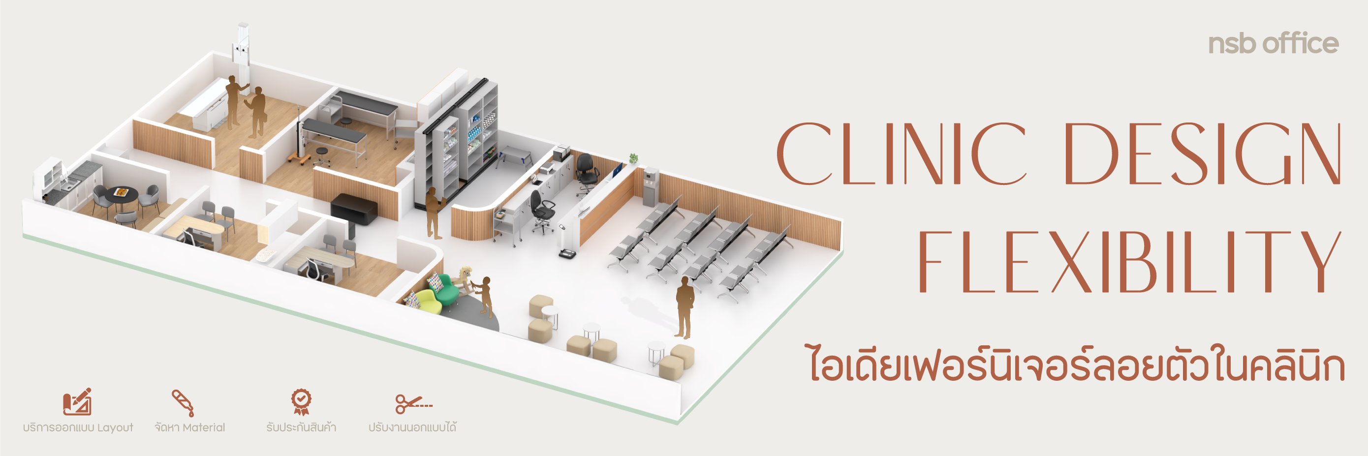 Clinic furniture | แนะนำการเลือกเฟอร์นิเจอร์ลอยตัวในคลินิก