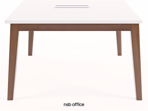 ชุดโต๊ะทำงาน ขาไม้จริง
