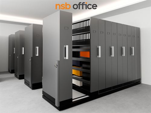 ตู้เอกสารรางเลื่อนแบบพิเศษ (แฟ้ม A4/OPD และ ลิ้นชักเวชระเบียน)