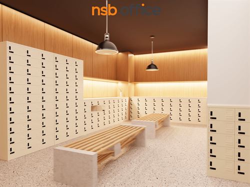 ตู้ล็อกเกอร์เหล็ก มีกุญแจล็อกรหัส