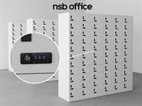 ตู้ล็อกเกอร์เหล็กส่วนกลาง กุญแจล็อกรหัส (ห้องสมุด ฟิตเนส สถานพยาบาล)