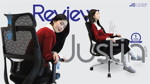 เพิ่มความสบายให้มุมทำงานด้วยเก้าอี้ผู้บริหารรุ่น Justin (จัสติน) B28A166 ✨