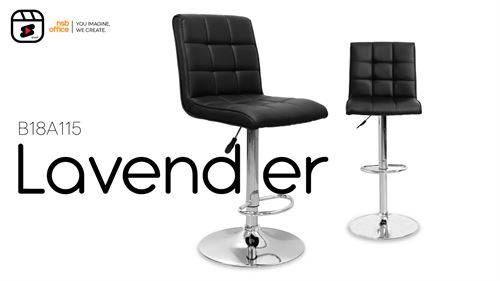 เก้าอี้บาร์สูงหนังเทียม รุ่น Lavender B18A115