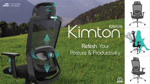 เก้าอี้ที่ตอบโจทย์ทุกสรีระ!  B28A178 รุ่น Kimton (คิมตั้น) l NSB OFFICE