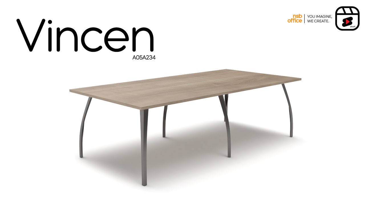 A05A234: โต๊ะทรงสี่เหลี่ยม รุ่น Vincen (วินเซ็น) 