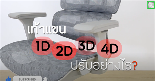 4D Armrest เท้าแขนเก้าอี้แบบปรับ 4 ทิศทางเป็นยังไง?