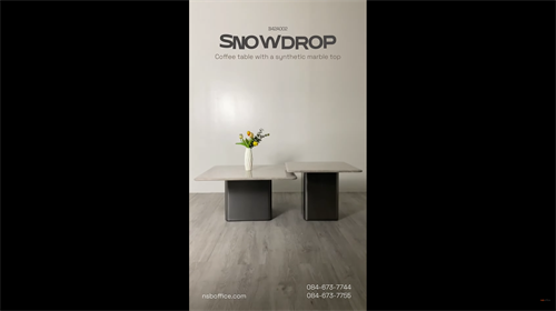 ใหม่! โต๊ะกลางหินอ่อนสังเคราะห์ รุ่น Snowdrop I B42A002 🏡 l NSB OFFICE
